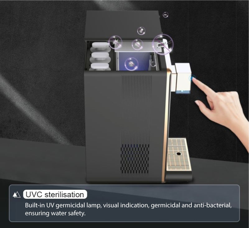 Hydrogen black rich reverse osmosis water dispenser Singapore